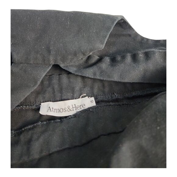 Atmos&Here Bobbie Overalls Australian Brand Size US 6 (AU 10) Cotton Black Relax - Picture 4 of 14